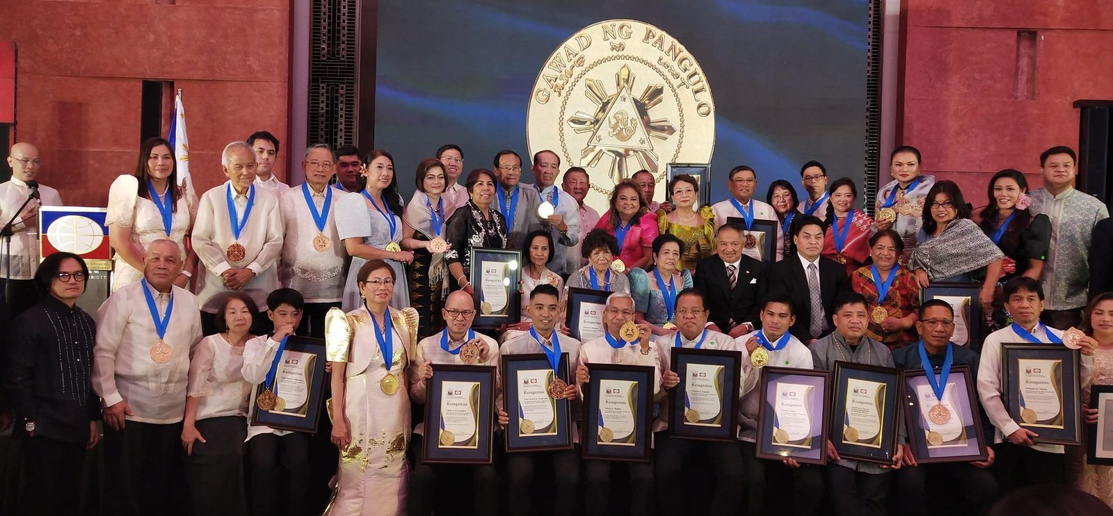 Recipients of the 2021 Presidential Awards for Filipino Individuals and Organizations Overseas, Pasay City, June 2022.