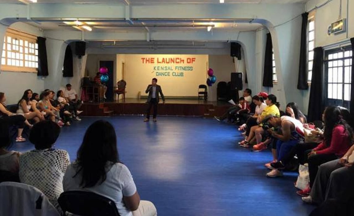 The launch of the Kensal Fitness and Dance Club, Kensal House, Ladbroke Grove, 2015.